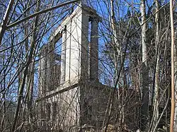 Der südliche Pavillon heute.