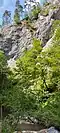 Felsen über der Klamm