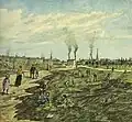 Blick nach Osten (Ausschnitte aus einer Ölskizze von M.Neubauer)
