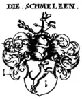 Spiegelverkehrte Darstellung in Johann Siebmachers Wappenbuch: Kemptische Erbare Patricii und Geschlechter.
