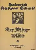 Typographie für Heinrich Kaspar Schmid, 1921