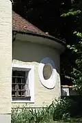 Ansicht Apsis am Chorturm.