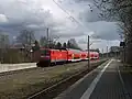 In Richtung Salzwedel ausfahrender Zug
