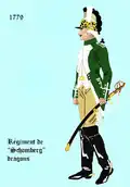 Régiment de Schonberg 1779 bis 1786