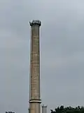 Schornstein im Rückbau, Oktober 2025