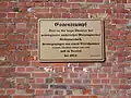 Informationstafel am Essenstumpf