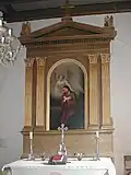 Altar mit Gemälde von H.&nbsp;Pommerenke