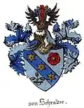 Wappen derer von Schrader (nach Grote 1852)