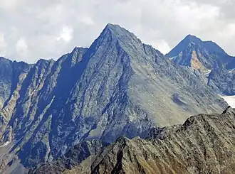 Schrankogel von Westen (Hohe Geige)