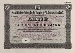 Aktie von 1932