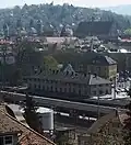 Bahnhof mit Stadt 2006