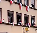 Flaggenschmuck in Schwäbisch Gmünd (2012)
