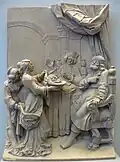 Salome zeigt Herodes Antipas das Haupt Johannes des Täufers, Nürnberg um 1648 aus der Werkstatt von Georg Schweigger