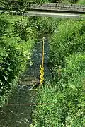 Hochwasserpegel am Marienthaler Schlösschen