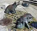 Öffentliche Kunst auf dem Marktplatz
