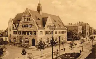 Postamt am Hauptbahnhof um 1910