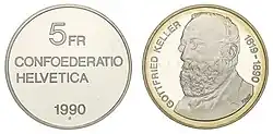 Gedenkmünze 1990