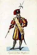 Schweizergardist in Pluderhosen
