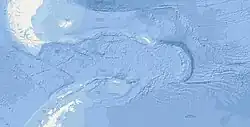 Bathymetrische Karte des Scotia-Bogens