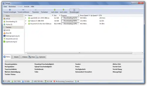 Deluge 1.3.5 unter Windows 7