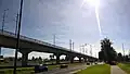 Die aufgeständerte Strecke in Toluca