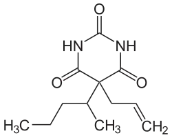 Strukturformel von Secobarbital