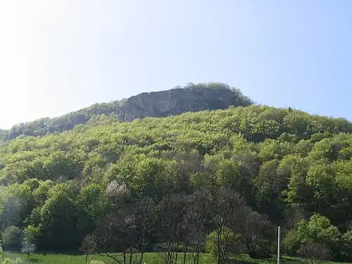 Ostseite des Rosensteins: Sedelfelsen