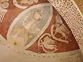 Seccomalerei in der romanischen Apsis der Johanneskirche (13.&nbsp;Jahrhundert)