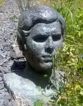Figur von Sergei Alexandrowitsch Jessenin in der Kommunistenkurve des Seeparks Lünen