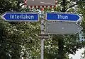 Wegweiser in Gunten