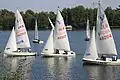 Segelboote auf dem Haddorfer See