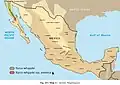 Verbreitungsgebiet der Subspezies whipplei und Subspezies eremica in Baja California