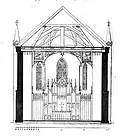 Aufriss des Chorraums (1867)
