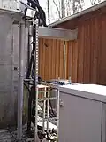 Zuleitung vom Senderhaus zum Sendemast