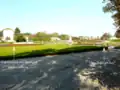 Totale des Senkungszentrums im Stadtgebiet von Staßfurt