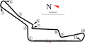 Streckengrafik des Sentul International Circuit