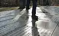 Bodenplatten mit Inschriften