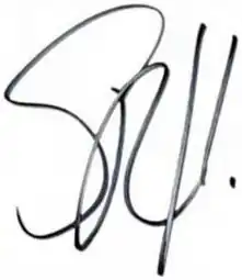 Unterschrift von Seth Rollins