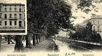 Goltsteinstraße Nr. 21 mit Schulpensionat Neuhaus, 1907