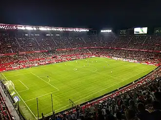 Spiel der Primera División 2017/18 zwischen dem FC Sevilla und dem CD Leganés (2:1) am 28. Oktober 2017