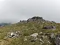 Der Cairn auf dem Gipfel des Sgùrr na Lapaich