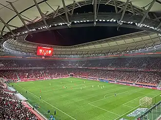 Spiel am 1. Mai 2025 zwischen dem Shanghai Port FC und Beijing Guoan