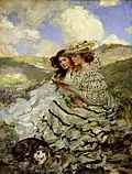 Auf der Düne (Lady Shannon und Kitty), Öl auf Leinwand (um 1910), Smithsonian American Art Museum