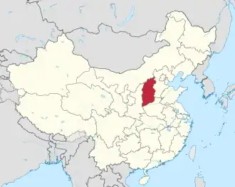 Lage von Shānxī Shěng in China