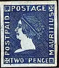 Eine 2 Pence aus der von Robert Sherwin 1859 nachgestochenen Platte von 1848.