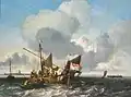 Schiffe in der Zuidersee vor dem Fort von Naarden, 1660er Jahre, Wallraf-Richartz-Museum & Fondation Corboud