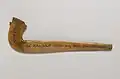 Schofar mit Inschrift Gen 22,13&nbsp;EU, 18. Jh. (Brooklyn Museum)