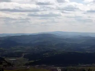 Landschaft in Bergschorien bei Taschtagol