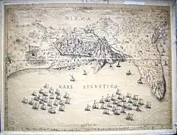 Türkische Flotte vor Nizza