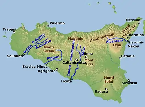 Geografie Siziliens